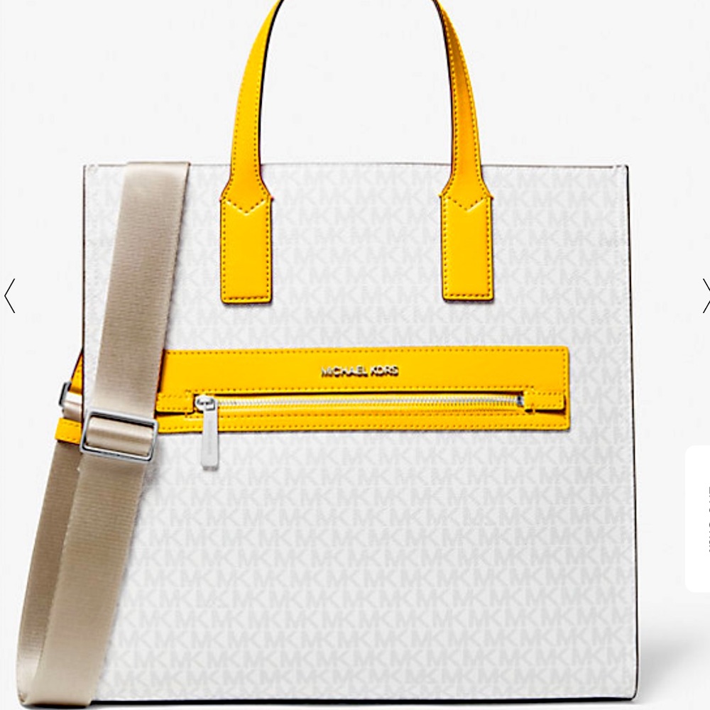 Kenly Large Signature Logo Tape Tote Bag